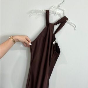 A New Day Red Bodycon Halter Dress